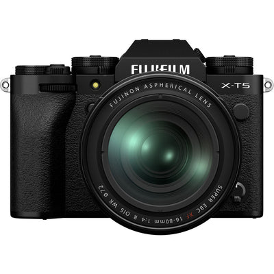 FUJIFILM X-T5 spiegellose Kamera mit 16-80-mm-Objektiv (schwarz) – 16782636