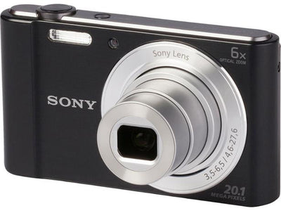 Sony Cyber-shot DSC-W810 Digitalkamera (Schwarz) – 10-teiliges Zubehörpaket