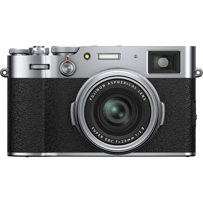 FUJIFILM X100V Digitalkamera (Silber) 16642939 - 12-teiliges Zubehörpaket