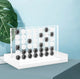 Lucite Acrylic Four in A Row Game - Premium Connect 4 Board and Chips (Clear) Ready Covers