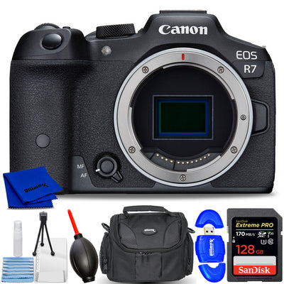 Canon EOS R7 spiegellose Kamera 5137C002 – 7-teiliges Zubehörpaket