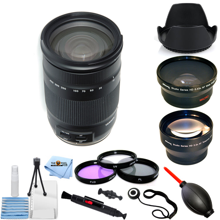 Tamron 18-400mm f/3.5-6.3 Di II VC HLD Lens for Nikon F - Filter Kit Bundle