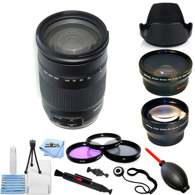 Tamron 18–400 mm f/3,5–6,3 Di II VC HLD-Objektiv für Nikon F – Filter-Kit-Paket