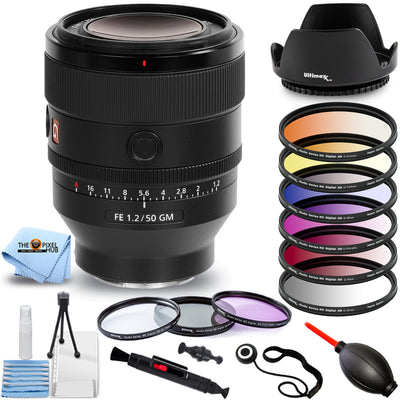 Sony FE 50mm f/1.2 GM Lens SEL50F12GM - 15PC Accessory Bundle