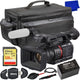 Panasonic AG-CX350 4K Camcorder + 128GB + EXT BATT + X-Large Case Bundle Panasonic