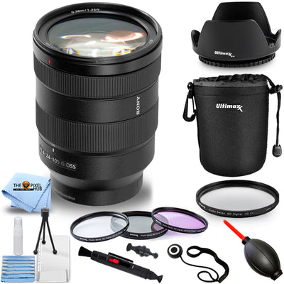 Sony FE 24–105 mm f/4 G OSS-Objektiv SEL24105G + Filter-Kit + Objektivtasche im Paket