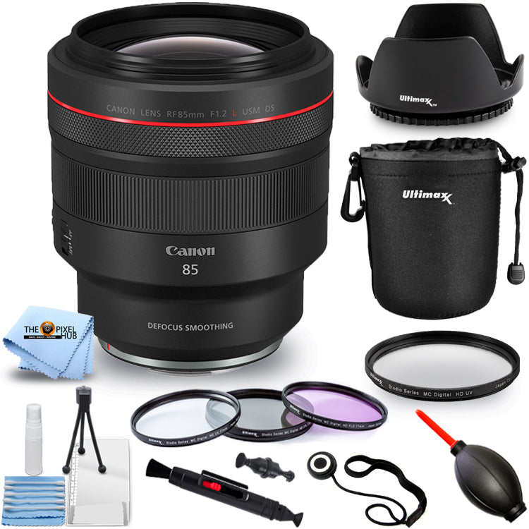 Canon RF 85mm f/1.2L USM DS Objektiv 3450C002 - 10-teiliges Zubehörpaket