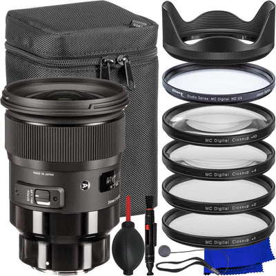 Sigma 24mm f/1.4 DG HSM Art-Objektiv für Sony E 401965 – 7-teiliges Zubehörpaket