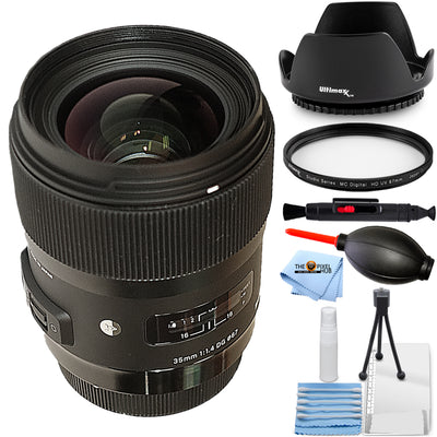 Sigma 35mm f/1.4 DG HSM Art Objektiv für Nikon F 340-306 - Essential UV Bundle