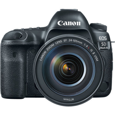 Canon EOS 5D Mark IV-Kamera mit 24-105 mm f/4L IS II USM-Objektiv – 32 GB-Paket