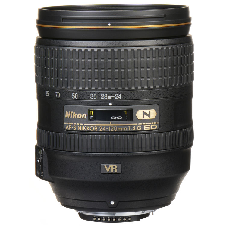 Nikon AF-S NIKKOR 24–120 mm 1:4G ED VR-Objektiv 2193 + Filter-Kit + Objektivtasche im Paket