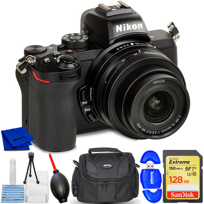 Nikon Z50 Mirrorless Digital Camera with 16-50mm Lens - 7PC Accessory Bundle