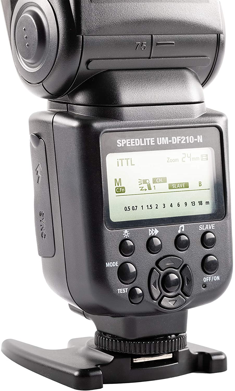 Ultimaxx Professional Dynamic DF210 Blitz für Nikon DSLR - AA-Batteriepaket