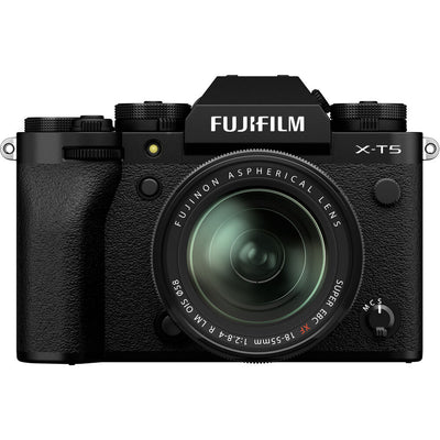 FUJIFILM X-T5 spiegellose Kamera und XF 18–55 mm f/2,8–4 R LM OIS-Objektiv (schwarz)