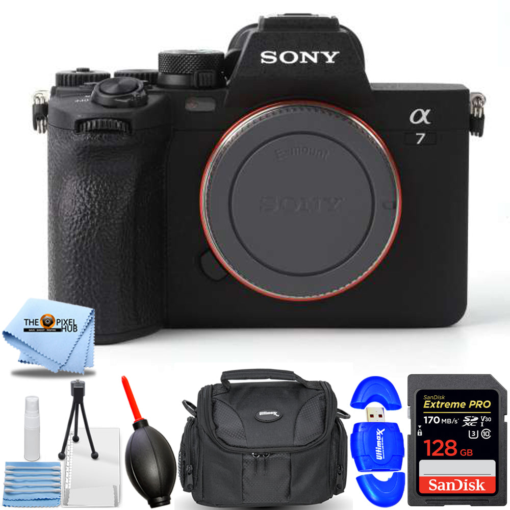 Sony a7 IV spiegellose Kamera ILCE-7M4/B – 7-teiliges Zubehörpaket