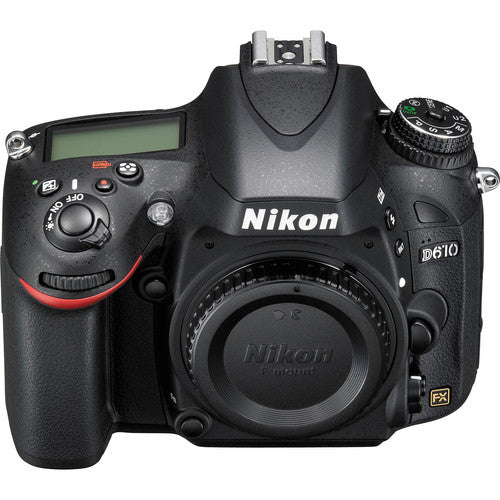 Nikon D610 24.3MP DSLR Camera (Body Only) 1540 - 15PC Accessory Bundle