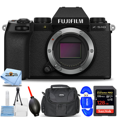 FUJIFILM X-S10 spiegellose Kamera 16670041 – 7-teiliges Zubehörset – Neu in der Kit-Box