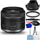 Canon RF 24-50mm f/4.5-6.3 IS STM Lens (White Box) - 7PC Accessory Bundle Canon