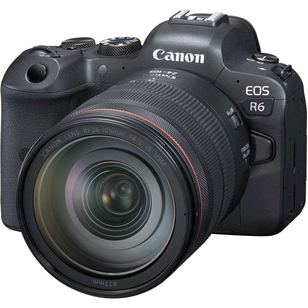 Canon EOS R6 spiegellose Kamera mit 24-105 mm f/4 Objektiv - 4082C012