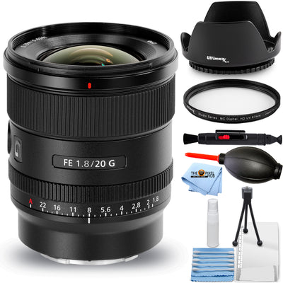 Sony FE 20 mm f/1,8 G Objektiv SEL20F18G - 7-teiliges Zubehörpaket