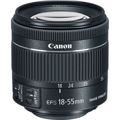 Canon EF-S 18-55mm f/4-5.6 IS STM Objektiv 1620C002 + UV-Ultraviolettfilter