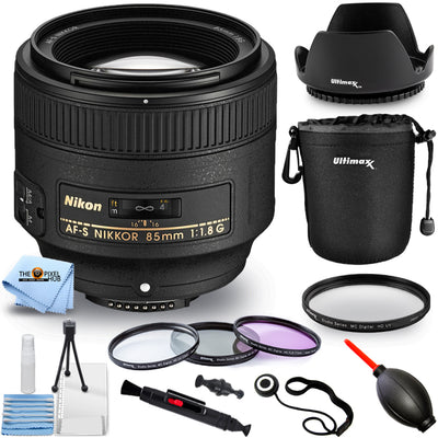 Nikon AF-S NIKKOR 85mm f/1.8G Objektiv 2201 + Filter Kit + Objektivtasche Bundle