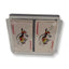 Lucite Acrylic Bridge Playing Card Holder with Playing Cards Included (Black)