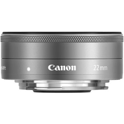 Canon EF-M 22mm f/2 STM Lens (Silver) - 9808B002