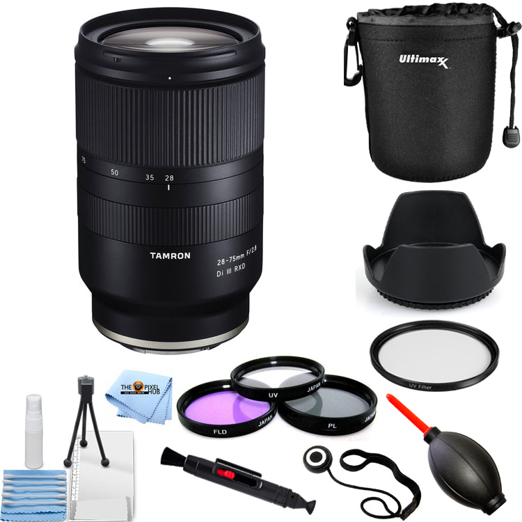 Tamron 28-75mm f/2.8 Di III RXD Lens for Sony E A036 Pro Filter Kit Bundle