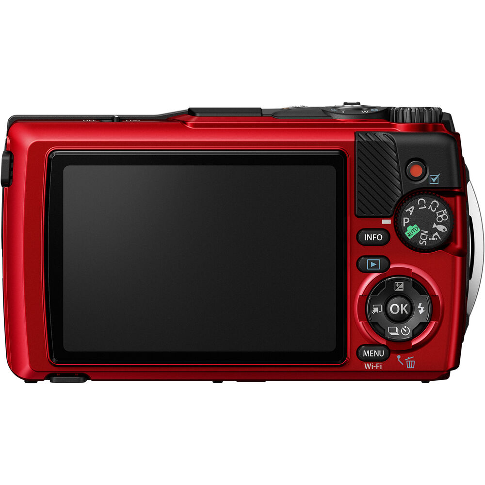 OM SYSTEM Tough TG-7 Digital Camera (Red) Bundle 2