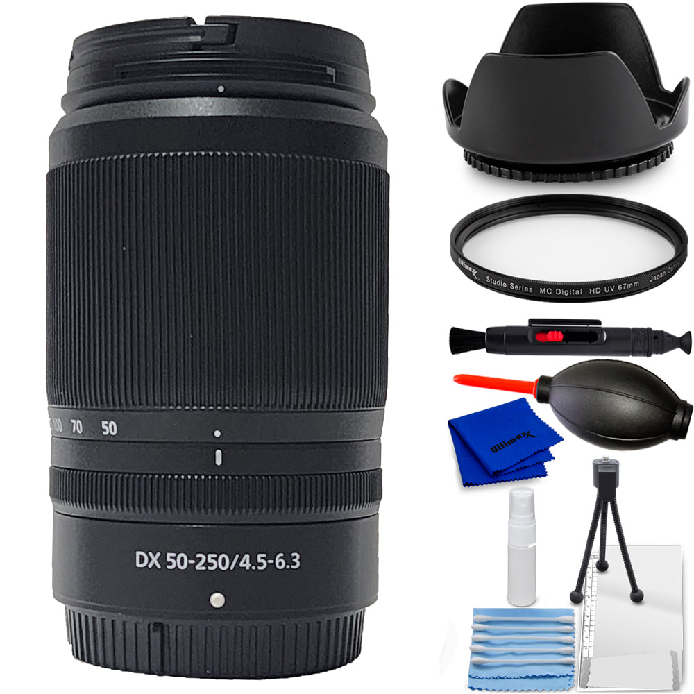 Nikon NIKKOR Z DX 50–250 mm 1:4,5–6,3 VR-Objektiv 20085 – 7-teiliges Zubehörpaket