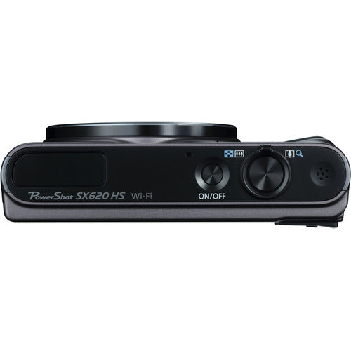 Canon PowerShot SX620 HS Digitalkamera (Schwarz) 1072C001 - 7-teiliges Zubehörpaket