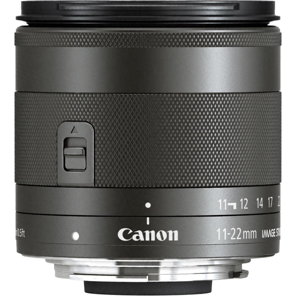 Canon EF-M 11-22mm f/4-5.6 IS STM Objektiv 7568B002 - 10-teiliges Zubehörpaket