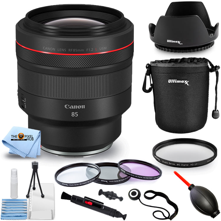 Canon RF 85mm f/1.2L USM Objektiv 3447C002 - 10-teiliges Zubehörpaket