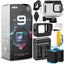 GoPro HERO9 Black 12MP wasserdichter Camcorder + EXT BATT + Gehäusepaket
