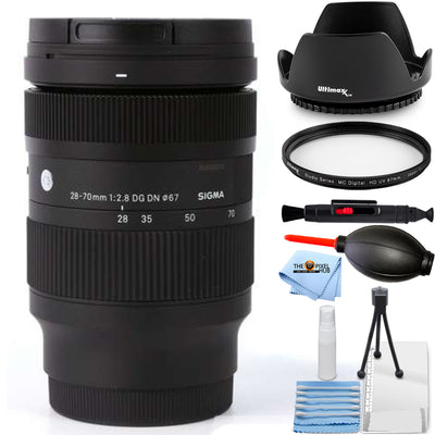 Sigma 28–70 mm f/2,8 DG DN Contemporary-Objektiv für Sony E 592965 – UV-Filterpaket