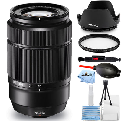 Fujifilm XC 50–230 mm f/4,5–6,7 OIS II-Objektiv (schwarz) – 7-teiliges Zubehörpaket