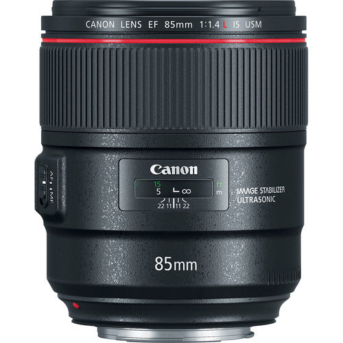 Canon EF 85mm f/1.4L IS USM Objektiv 2271C002 + Filter Kit + Objektivtasche Bundle