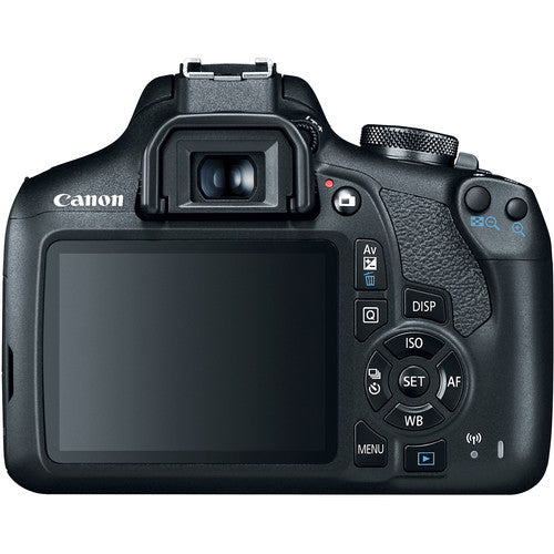 Canon EOS 2000D/Rebel T7 DSLR-Kamera + 32 GB + Blitz + Stativ-Paket