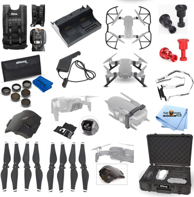 DJI Mavic Air Accessory Bundle Includes Case Vest Props Filter Kit Charger +More