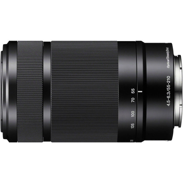 Sony E 55-210 mm f/4,5-6,3 OSS-Objektiv (schwarz) SEL55210/B, weiße Box