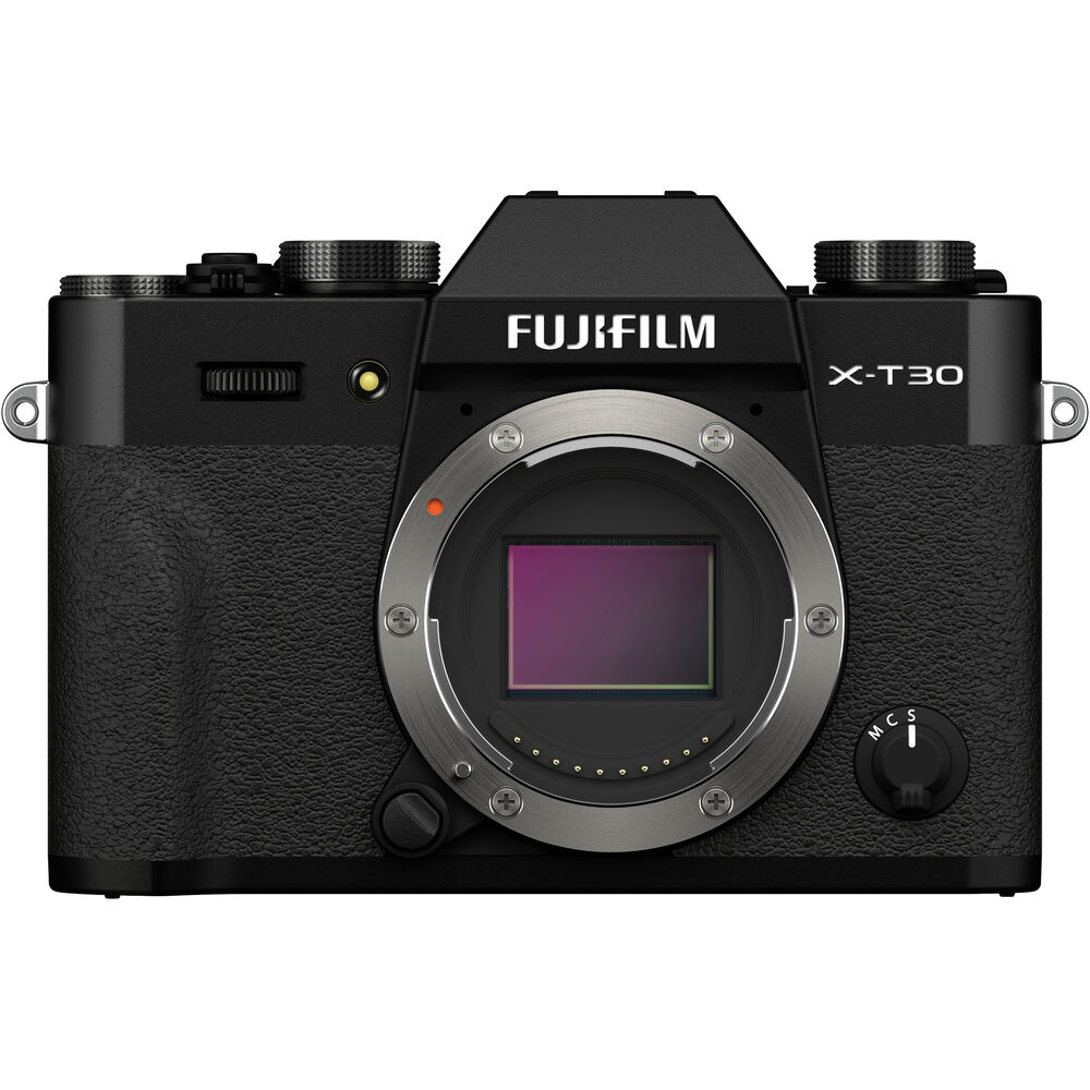 FUJIFILM X-T30 II spiegellose Kamera (schwarz) 16759615 – 7-teiliges Zubehörpaket