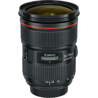 Canon EF 24-70mm f/2.8L II USM Zoomobjektiv (Schwarz) 5175B002 - 7-teiliges Zubehörpaket