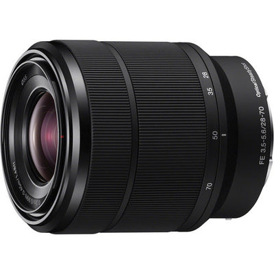 Sony FE 28–70 mm f/3,5–5,6 OSS-Objektiv (schwarz) + Tele- und Weitwinkelobjektiv-Kit