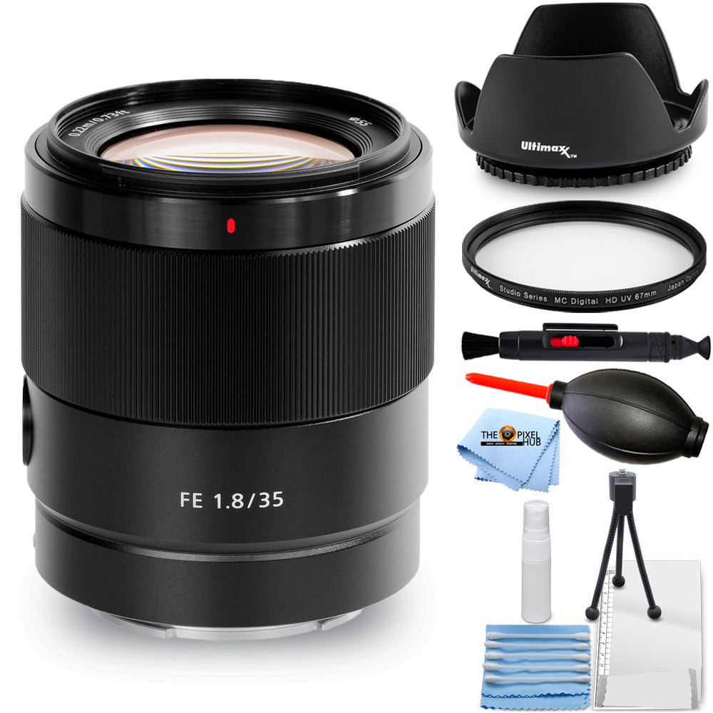 Sony FE 35 mm f/1.8 Objektiv SEL35F18F - 7-teiliges Zubehörpaket