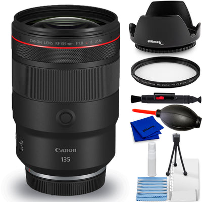 Canon RF 135mm f/1.8 L IS USM Lens 5776C002 - 7PC Accessory Bundle