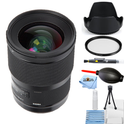 Sigma 28mm f/1.4 DG HSM Art Objektiv für Nikon F Starter UV Bundle - USA Modellobjektiv