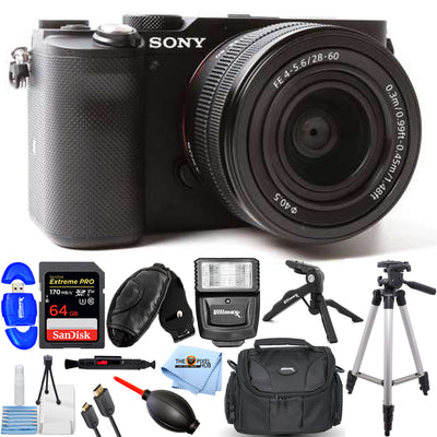 Sony Alpha a7C Mirrorless Camera with 28-60mm Lens (Black) - 12PC Accessory Kit