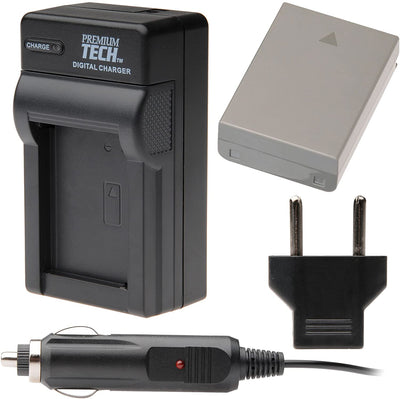 Premium Tech Replacement Olympus BLN-1 Battery and Charger Kit