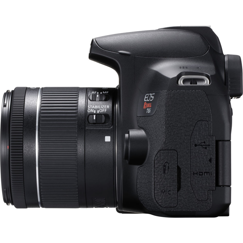 Canon EOS Rebel T8i DSLR-Kamera mit 18-55-mm-Objektiv - 3924C002